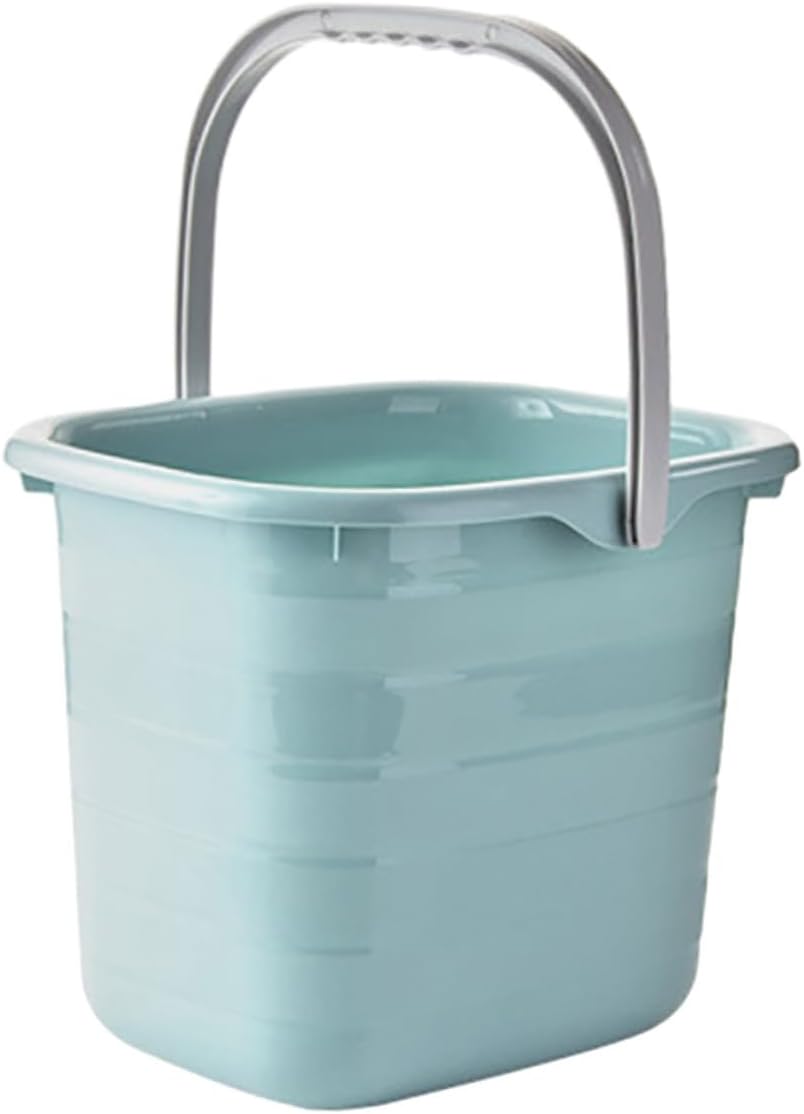 Plastic Water Bucket with Handle 11l Large Capacity Small Portable Cleaning Bucket for Home Mopping and Bath Storage