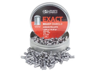 JSB Exact Beast Diabolo .177 Cal Pellets, 16.20 Grains, Domed, 250ct