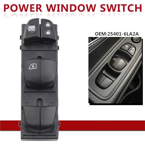 Interrupteur de vitre 25401-6LA2A pour commande de fenêtre durable Nissan Sentra - 5