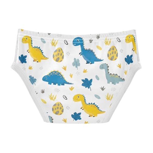 CHIFIGNO Cute Dinosaurs White Boys' Underwear Cotton Boys Briefs Printed Breathable Briefs Underwear2