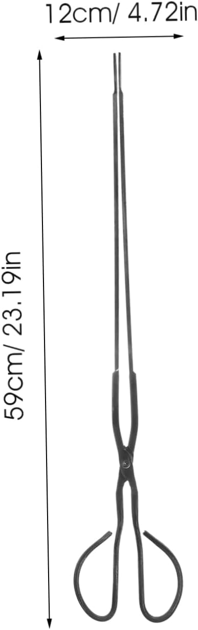 Heavy Duty Firewood Grabber Long Handle Bbq Tong Extended Tong for Outdoor Barbecue Random Style