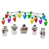 Cabilock Reflektierende Weihnachtsmagnete für Kühlschrank Dekorative DIY-Magnete Auto-küchen-partyartikel Leichtes Pet-Material Magnetisches Design