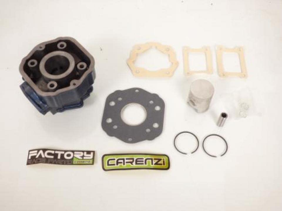Kit Cilindro pistón Segments carenzi moto Derbi 50 motor Euro2 delantero 2005 Neuf
