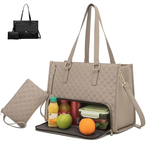 Bolsa Tote 2 en 1 Bolsa de Almuerzo para Mujeres, Combo de