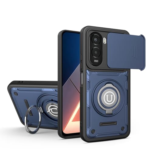 Coque antichoc Xiaomi Poco M7 Plus avec cache objectif coulissant
