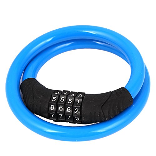 Aexit Bicycle Top Bike Locks Security 4 Digits 0-9 Number Cable Password Coded Lock 25