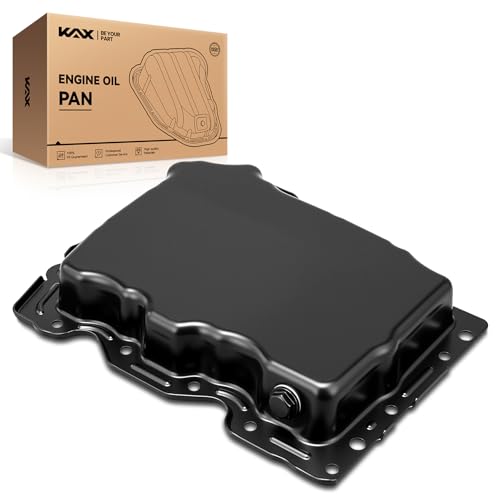 Image of KAX GMP92A Engine Oil Pan Fit for Chevrolet Malibu 2013-2015, Buick Regal /Chevrolet Impala 2014-2016, Cadillac ATS 2013-2016, Cadillac CTS 2014-2015, with Drain Plug