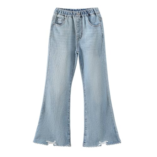 Ado jean fille aux finitions soignées, pantalon baggy de qualité supérieure