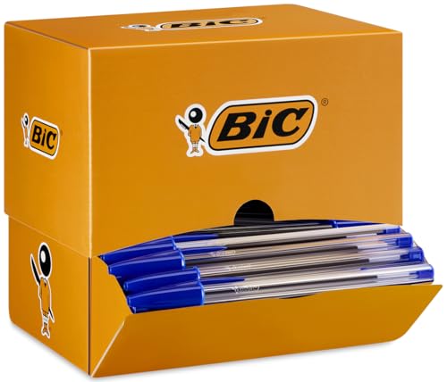 BIC Cristal Original - Bolígrafos de punta media (1.0 mm), Caja de 150...