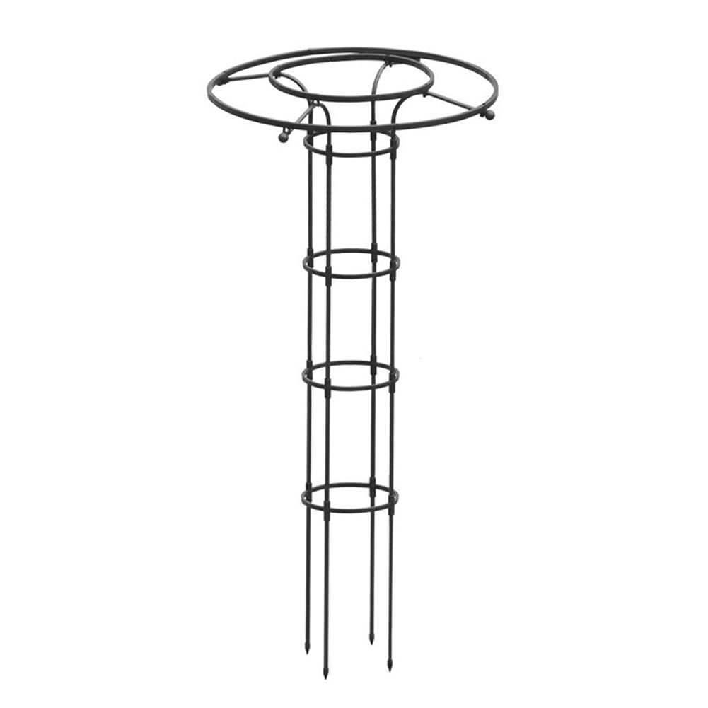Umbrella Garden Trellis for Climbing Plants, Plant Support Tower, Decorative Vertical Floral Framework for Rose Clematis Wisteria, Tool-Free Assembly Garden Obelisk