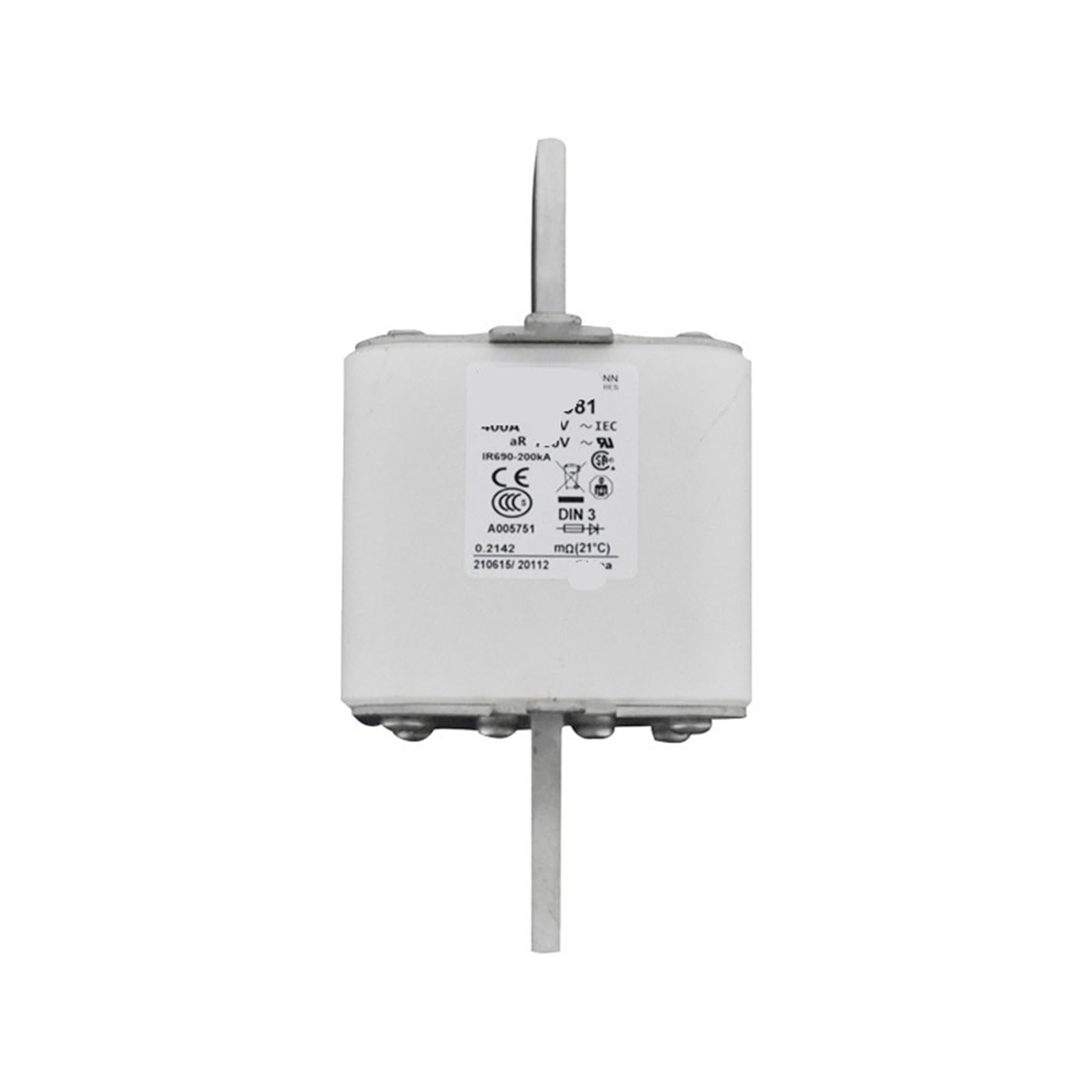 Fusible rapide 170M608 pour convertisseur et sécurité des semi conducteurs