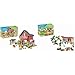 BIO nach günstig Kaufen-PLAYMOBIL Country 71248 Bauernhaus mit Wohn- und Schlafbereichen & Country 71252 Kaninchenstall, Tiere für den Bio-Bauernhof, Nachhaltiges Spielzeug für Kinder ab 4 Jahren