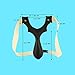 WAAO Professional Hunting Slingshot Outdoor Catapult Sling Shot with 2 Rubber Bands (Style 2)