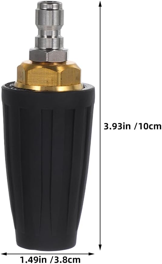 Toyvian 2pcs Rotating Washer Nozzle: Pressure Washer Nozzle Tips 4000 Psi Rotating Spray Pressure Attachments for Garden Roads Car Washing