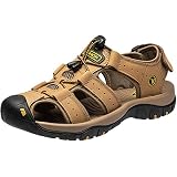 [STRDEOUT] サンダル メンズ スポーツ ウォーキング アウトドア 水陸両用 夏 登山 トレッキング Men Sandal 海 キャンプ 川遊び マジックテープ 通気 外履き
