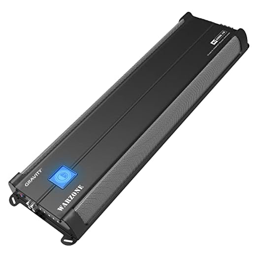Gravity 6000.1D Class D Car Audio Amplifier – 3000 Watts True RMS @ 1 Ohm Max Power at 6000W, 1/2/4 Ohm Stable, Digital, Monoblock, Mosfet Power Supply, Great for Subwoofers