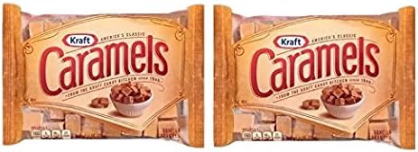 Kraft, Vanilla Caramels, Individually Wrapped, 11oz Bag (Pack of 2)
