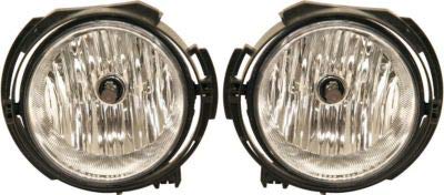 Evan-Fischer Front Fog Light Assembly Compatible with 2006-2011 Chevrolet HHR 2nd Design LS/LT/Panel Models Set of 2 Passenger and Driver Side