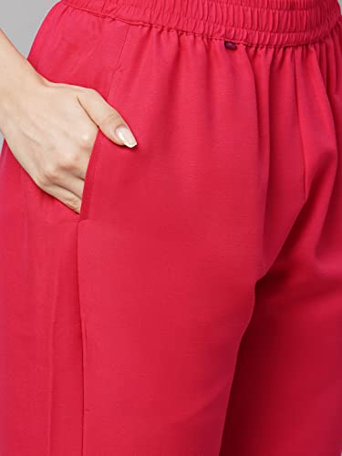 Image of ANNI DESIGNER Women Cotton Blend Kurta with Pant & Dupatta