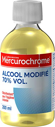 MERCUROCHROME - Alcool Modifié 70° - Nettoie et Désinfecte - 200ml