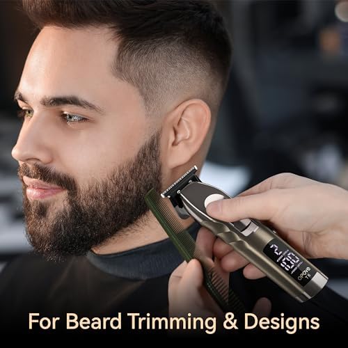 opove T6 Professional Hair Trimmer for Extremely Close Trimming, Clean and Crisp Lines, 3H Runtime for Barbers, T-Blade Cordless Detailer Trimmer for Men, Edges and Beard Trimming (Agate Gray) 10 41Ss1b uStL. AC
