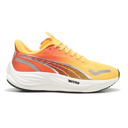 PUMA Womens Velocity Nitro 3 Fade Running Sneakers Shoes - Orange - Size 9.5 M