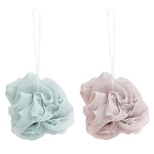 Huhebne 2 PièCes de Boule de Bain, Boule Propre, Boule de Bain en Mousse Riche, Tennis de Bain (Couleur AléAtoire) Cover