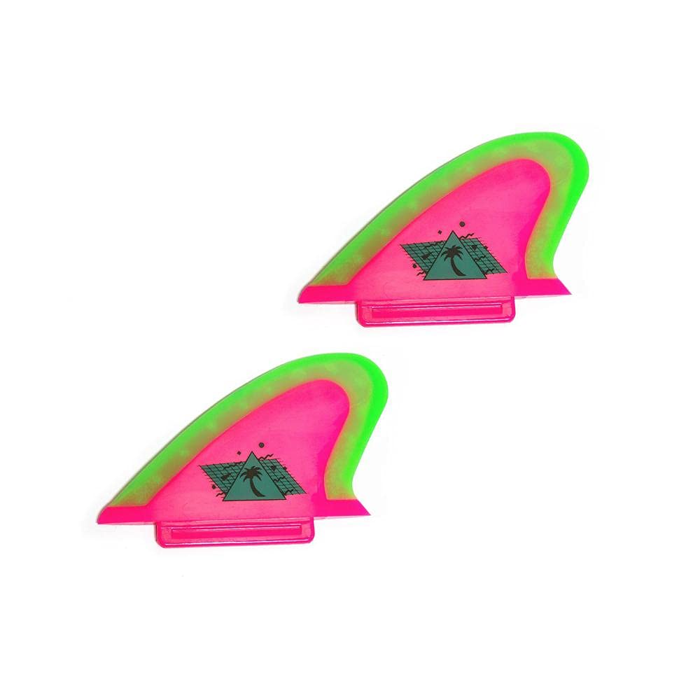 Catch Surf Beater Pro Safety Twin Fin Set, Hot Pink/Neon Lime, One Size