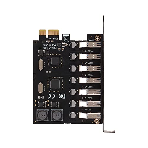 Placa de expansão PCIE para USB 3.0, placa PCI Express de fonte de alimentação 4A para Windows