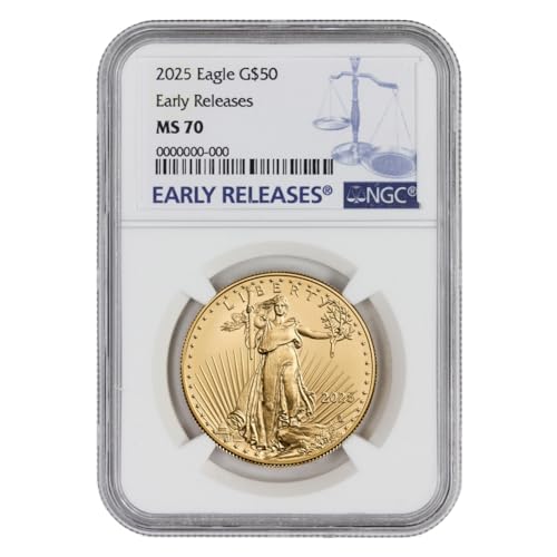 2025 1oz American Gold Eagle MS-70
