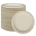 NYHI Brown 7 Inch 125 Pack Heavy Duty Eco-Friendly Disposable Plates 1