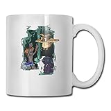 USO FÁCIL: El mango grande facilita el agarre. Esta taza es muy grande y es ideal para viajar también. Además, el diseño impreso está impreso en ambos lados de la taza, y garantizamos que los diseños no se astillarán ni se desvanecerán.