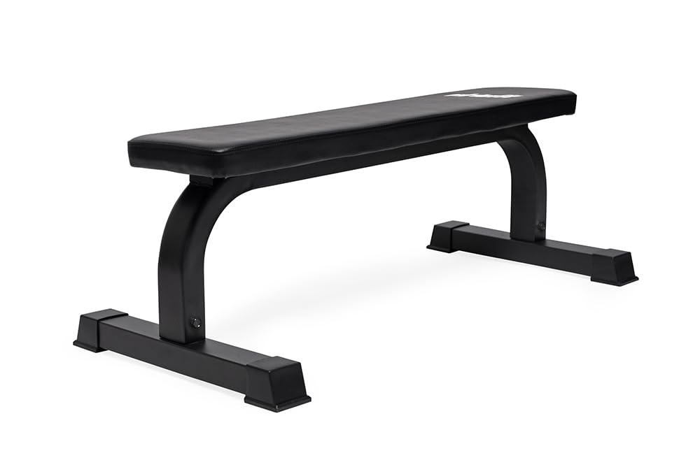 VirtuFit Panca fitness piatta - Panca da allenamento - Nero