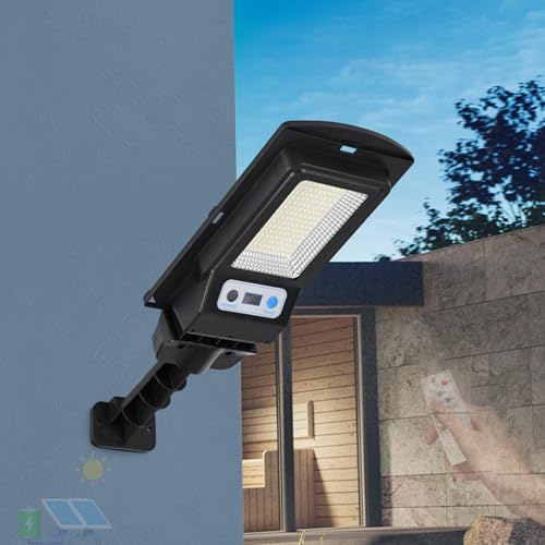 Apliques de pared exterior solar LED con mando a distancia impermeable IP65 modelo A