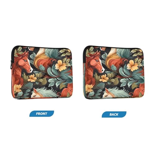 Funda para laptop 13-14 pulgadas impermeable con diseño de caballo miniatura 2