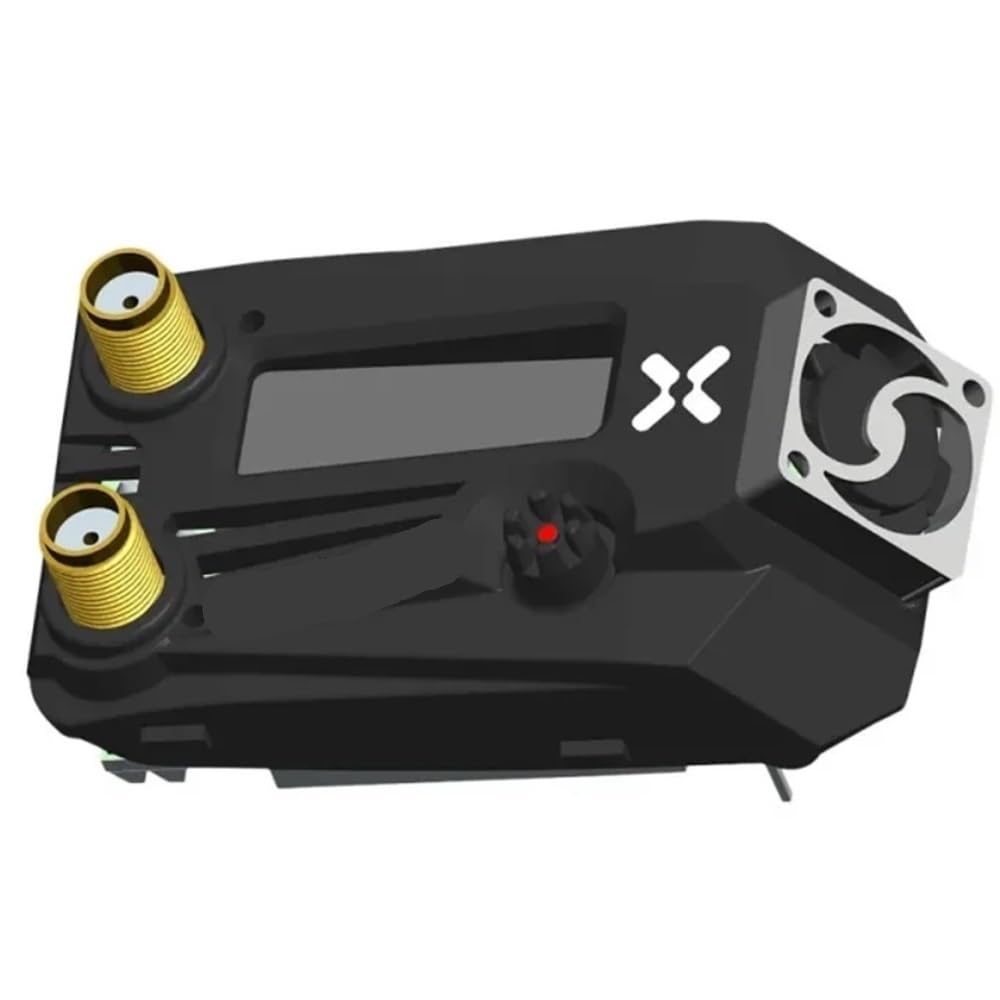 Receptor dual de 72 canales compatible con actualización de firmware OSD compatible con gafas FPV de 5,8 G, botón de 5 vías 98 dBm(Wildfire Black)