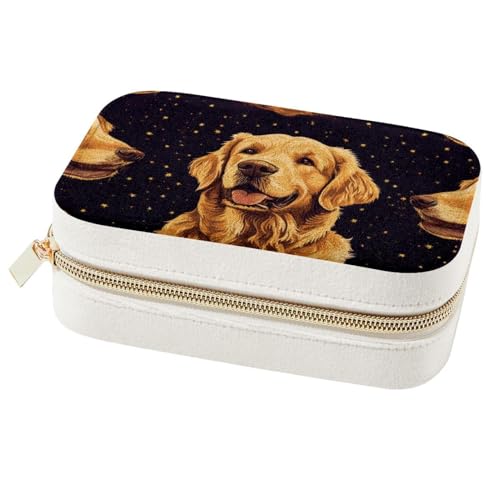 Boîte à bijoux Golden Retriever coffret de rangement boucles d'oreilles - 2