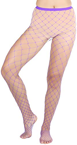 ToBeInStyle Women’s Chic and Fun Industrial Diamond Net Spandex Pantyhose4
