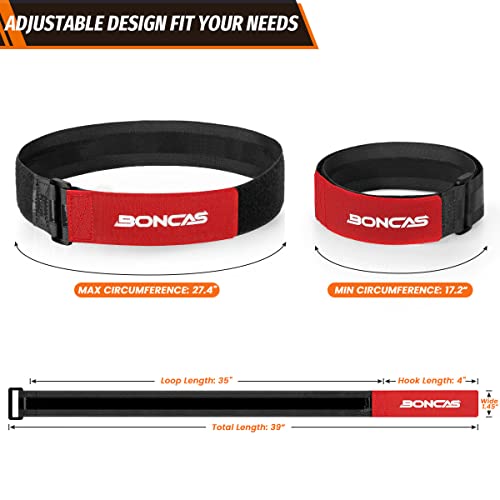 Boncas Alça ajustável para bicicletário, tiras estabilizadoras de roda de bicicleta de 99 cm com ade