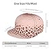 Unisex Adult Rose Gold Glitter Pattern Pink Cheetah Leopard Print Baseball Cap Snapback Dad Hat for Camping Golf Outdoor Activities, Fashionable Adjustable Snap Military Cap, One Size Fits Most