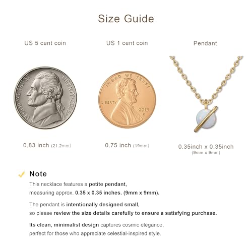 18K Gold Plated Opal Saturn Necklace for Women, Planet Pendant, Celestial Gift4