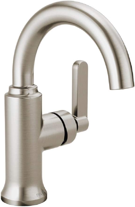 60% оƒƒ Dіѕсоunt Delta Alux Single Handle Lavatory Faucet 4 in. Spotshield Brushed Nickel