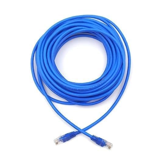 Image of BigPlayer LAN Cable 3 Meter - CAT5 /CAT5e High Speed Ethernet Network Cable with RJ45 Connector - Internet Patch Cord for Computer, Laptop, Router, Modem, Switch (White)