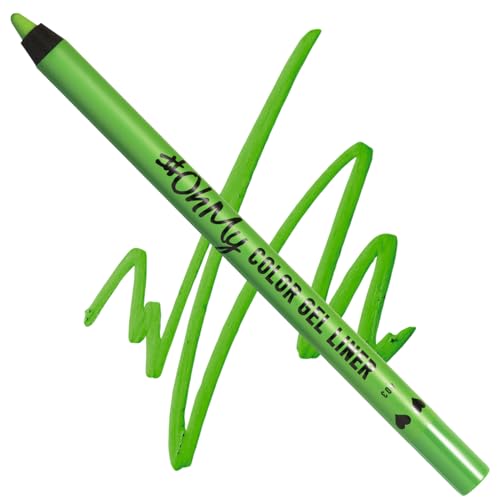 Lamel OhMy Color Gel Eyeliner Pencil - Long Lasting, Waterproof, Vibrant Colored, Highly-Pigmented - Green eyeliner, 403 (Fresh Mint)