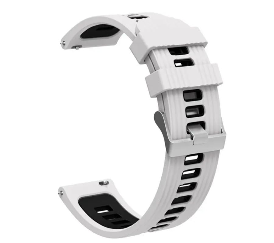 Colorcase Smart Watch Strap 20mm Compatible with Calvin Klein Ck Reset 25200474 Smart Watch - Dual Tone Silicon Band-image-28