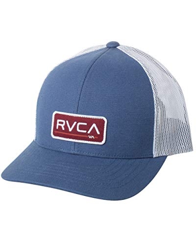Image of RVCA Men's Curved Brim Trucker Hat, Structured Hat with Curved Bill, Adjustable Snapback Closure