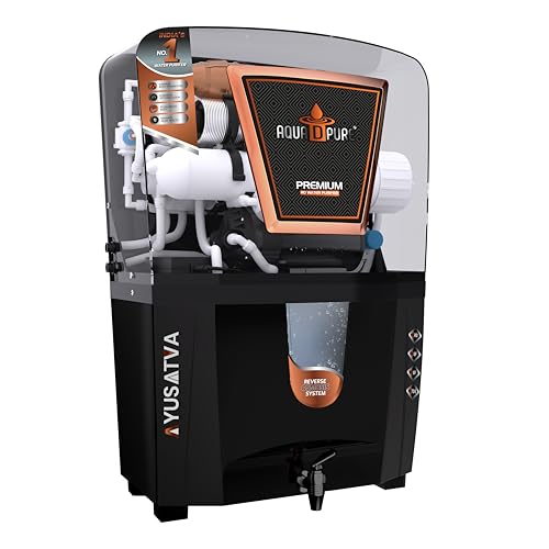 Image of AQUA D PURE 4x Technology with Copper Purification, 10 Stage RO Water Purifier with UV, UF, TDS Adjuster and 12 Liter Storage Tank, Best for Home and Offices