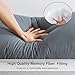 ELNIDO QUEEN Body Pillow with Pillowcase - Soft Long Bed Pillow for Adults - Breathable Full Body Pillow Insert for Sleeping, 20x54inches, Grey