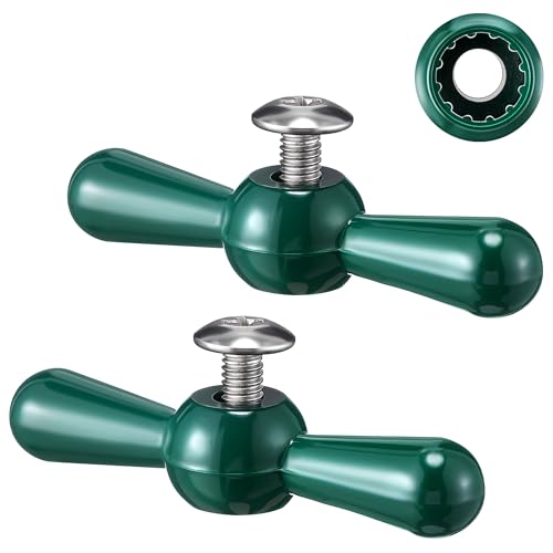 Dreyoo Outdoor Faucet Handles 3/8 in 12 Point Green T-Shaped