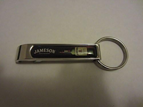 Jameson Irish Whiskey Bottle Logo Chrome Keychain Bottle Opener